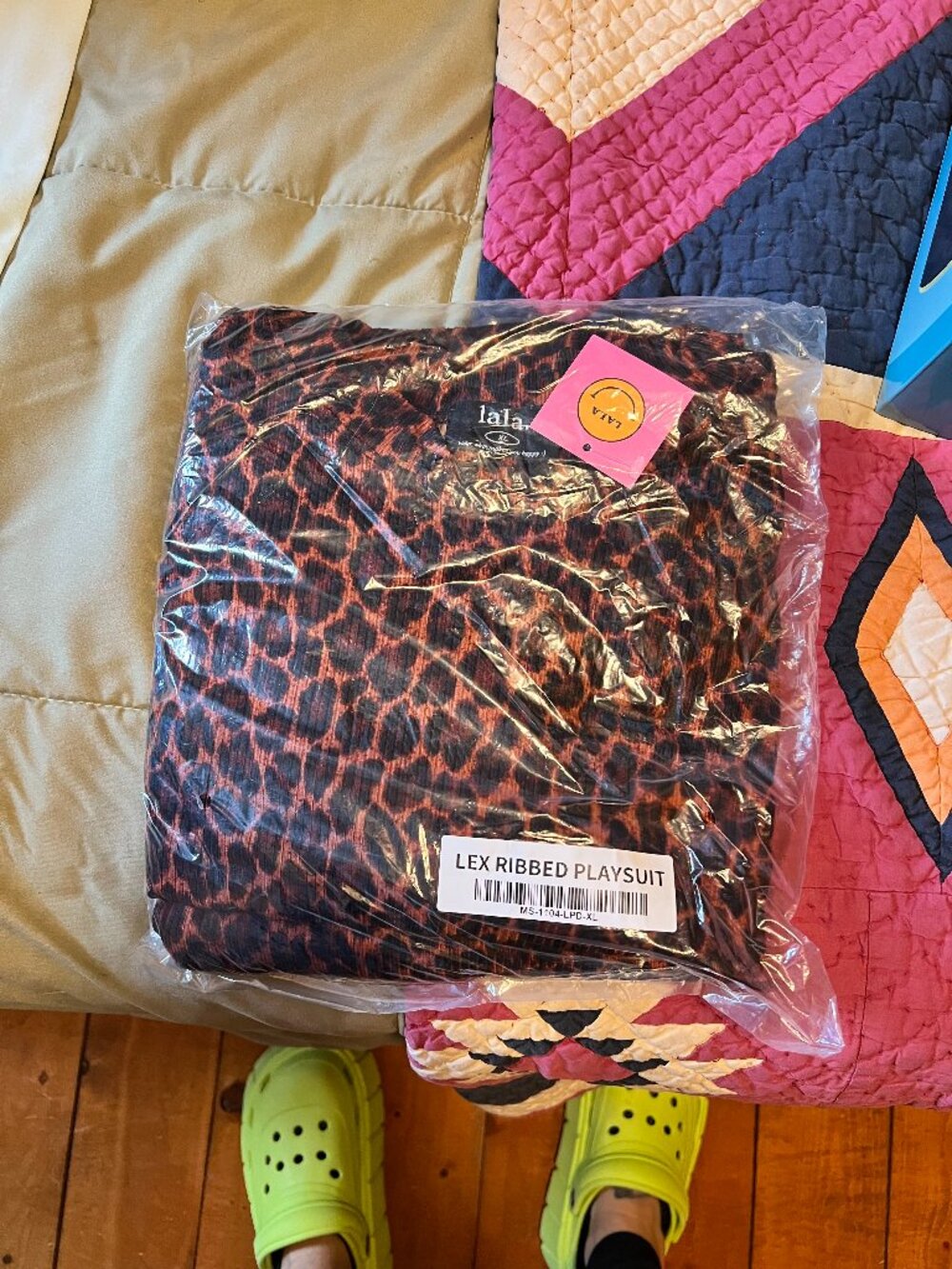 NWT Dressed in Lala Leveled up Playsuit in brown leopard sz XL - Picture 2 of 2